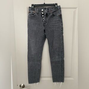 Levis 501 high waisted Black Jeans- size 25 waist